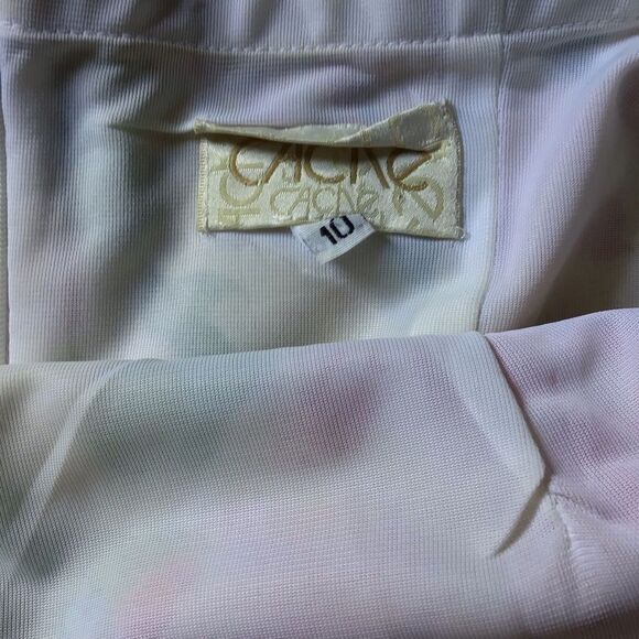 Vintage Caché bustier floral 90s elegant dress - Picture 6 of 7